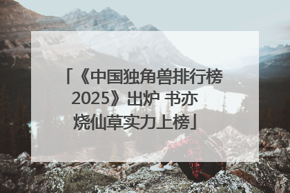 《中国独角兽排行榜2025》出炉 书亦烧仙草实力上榜