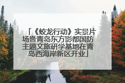 《蛟龙行动》实景片场暨青岛东方影都国防主题文旅研学基地在青岛西海岸新区开业