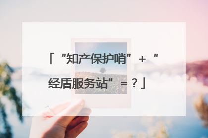 “知产保护哨”+“经盾服务站”=？