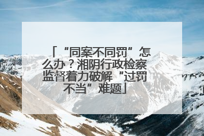 “同案不同罚”怎么办？湘阴行政检察监督着力破解“过罚不当”难题