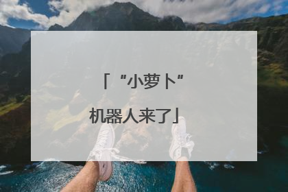 “小萝卜”机器人来了