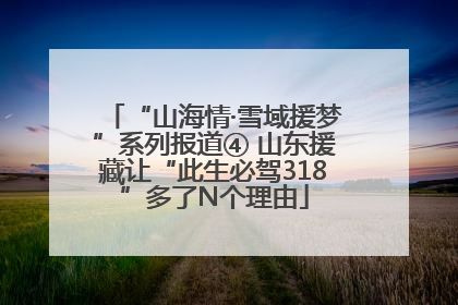 “山海情·雪域援梦”系列报道④ 山东援藏让“此生必驾318”多了N个理由
