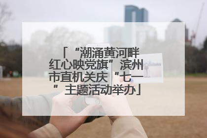 “潮涌黄河畔 红心映党旗”滨州市直机关庆“七一”主题活动举办