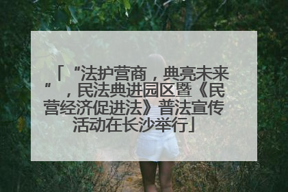 “法护营商，典亮未来”，民法典进园区暨《民营经济促进法》普法宣传活动在长沙举行