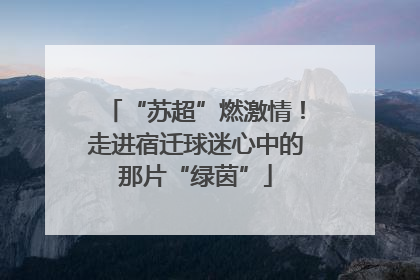 “苏超”燃激情！走进宿迁球迷心中的那片“绿茵”