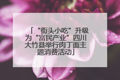 “街头小吃”升级为“富民产业”四川大竹县举行肉丁面主题消费活动