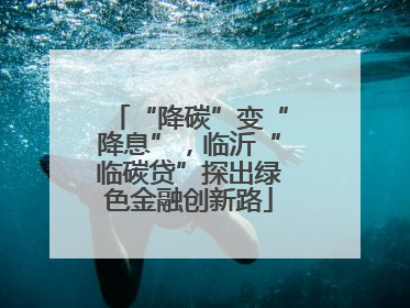 “降碳”变“降息”，临沂“临碳贷”探出绿色金融创新路