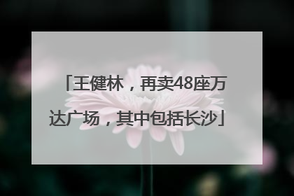 王健林，再卖48座万达广场，其中包括长沙