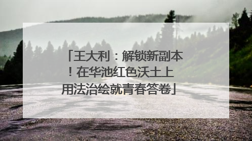 王大利：解锁新副本！在华池红色沃土上 用法治绘就青春答卷