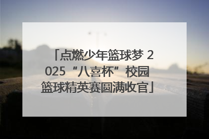点燃少年篮球梦 2025“八喜杯”校园篮球精英赛圆满收官