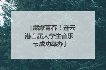 燃爆青春！连云港首届大学生音乐节成功举办