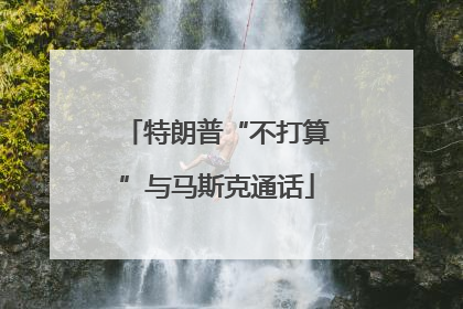 特朗普“不打算”与马斯克通话