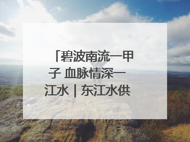 碧波南流一甲子 血脉情深一江水｜东江水供港60周年