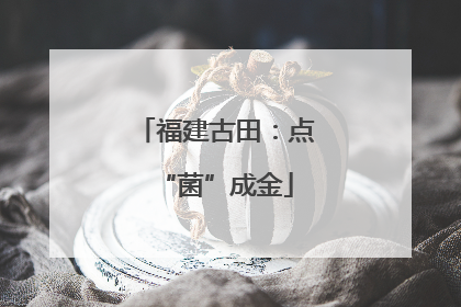 福建古田：点“菌”成金