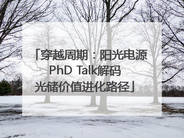 穿越周期：阳光电源PhD Talk解码光储价值进化路径