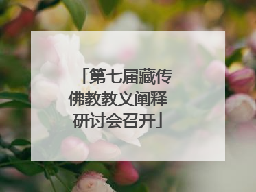 第七届藏传佛教教义阐释研讨会召开