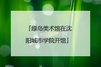绿岛美术馆在沈阳城市学院开馆
