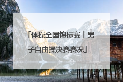 体操全国锦标赛丨男子自由操决赛赛况