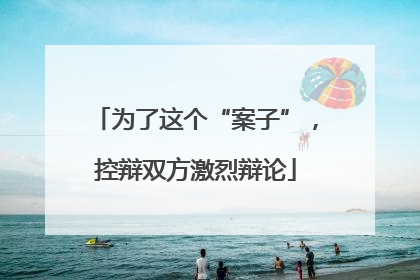 为了这个“案子”，控辩双方激烈辩论