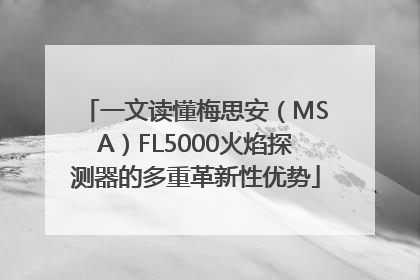 一文读懂梅思安（MSA）FL5000火焰探测器的多重革新性优势