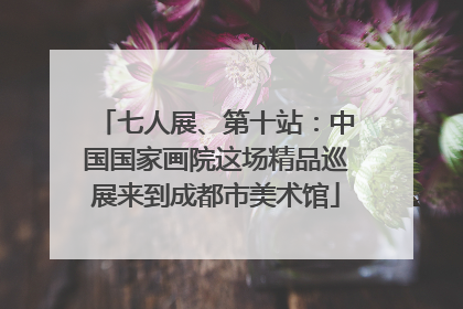 七人展、第十站：中国国家画院这场精品巡展来到成都市美术馆