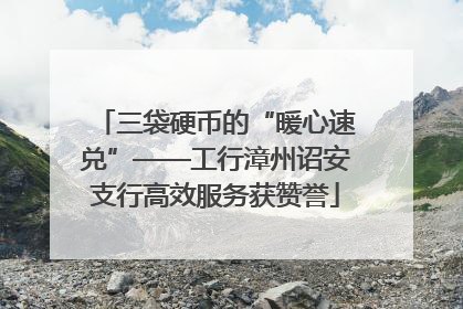三袋硬币的“暖心速兑”——工行漳州诏安支行高效服务获赞誉