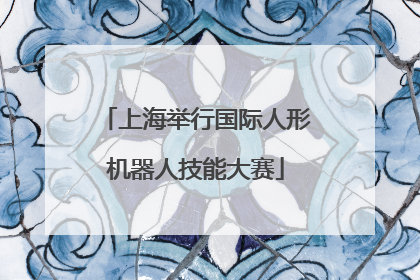 上海举行国际人形机器人技能大赛