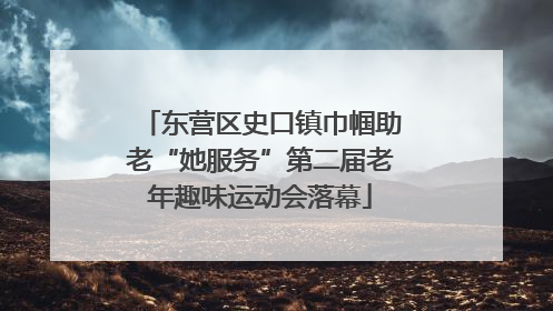 东营区史口镇巾帼助老“她服务”第二届老年趣味运动会落幕