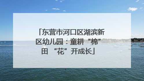 东营市河口区湖滨新区幼儿园：童耕“棉”田 “花”开成长