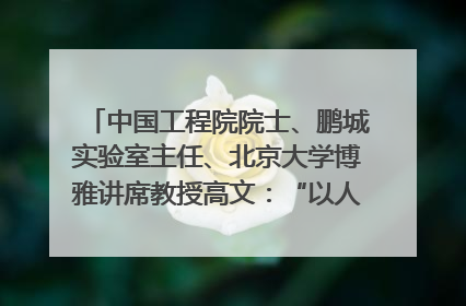 中国工程院院士、鹏城实验室主任、北京大学博雅讲席教授高文：“以人为本 智能向善” 推动文化与科技相生相促｜聚焦2025文化强国建设高峰论坛