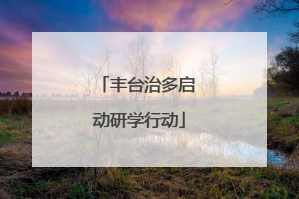丰台治多启动研学行动