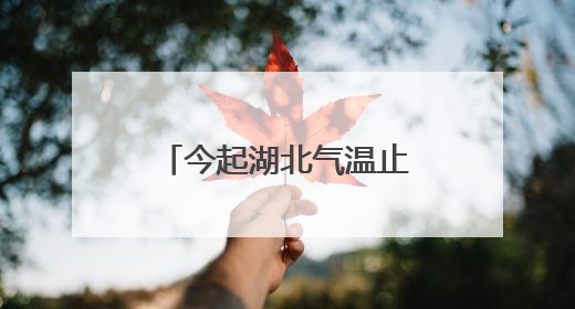 今起湖北气温止跌回升，恩施及鄂东仍有明显降水