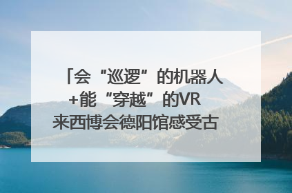 会“巡逻”的机器人+能“穿越”的VR 来西博会德阳馆感受古蜀文明与现代智造的时空对话｜西博视界