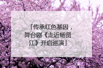 传承红色基因，舞台剧《走近杨贤江》开启巡演