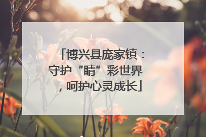 博兴县庞家镇：守护“睛”彩世界，呵护心灵成长