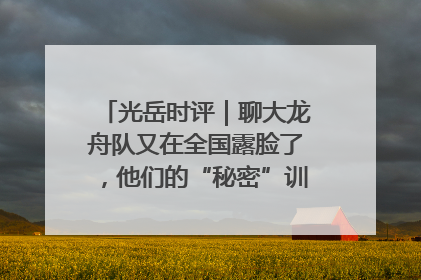 光岳时评｜聊大龙舟队又在全国露脸了，他们的“秘密”训练基地不是秘密！