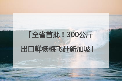 全省首批！300公斤出口鲜杨梅飞赴新加坡
