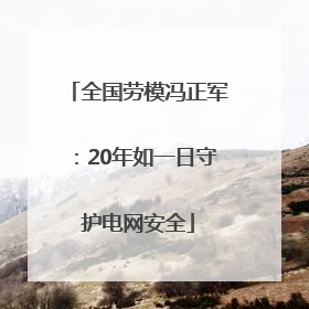 全国劳模冯正军：20年如一日守护电网安全