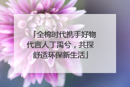 全棉时代携手好物代言人丁禹兮，共探舒适环保新生活