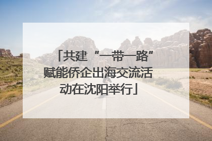 共建“一带一路”赋能侨企出海交流活动在沈阳举行