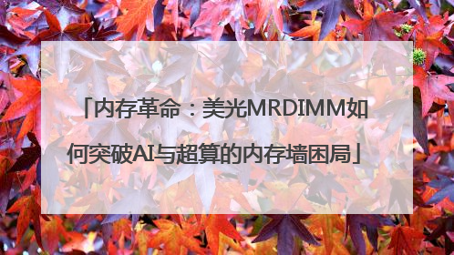 内存革命：美光MRDIMM如何突破AI与超算的内存墙困局