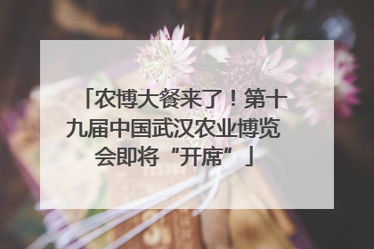 农博大餐来了！第十九届中国武汉农业博览会即将“开席”