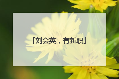 刘会英，有新职