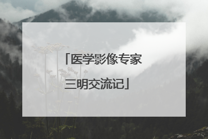 医学影像专家三明交流记