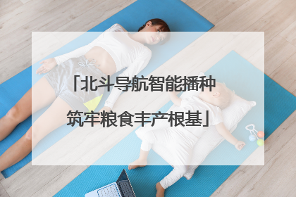 北斗导航智能播种 筑牢粮食丰产根基