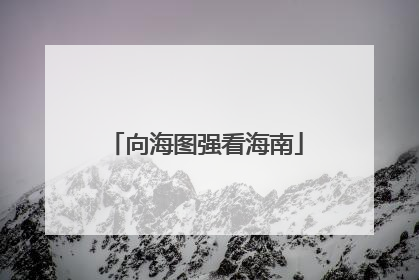 向海图强看海南