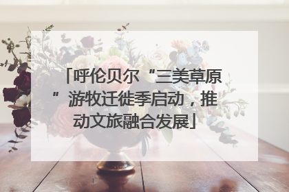 呼伦贝尔“三美草原”游牧迁徙季启动，推动文旅融合发展