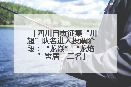 四川自贡征集“川超”队名进入投票阶段：“龙焱”“龙焰”暂居一二名
