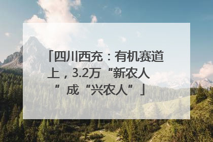 四川西充：有机赛道上，3.2万“新农人”成“兴农人”