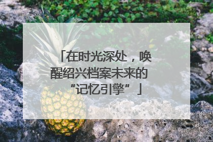 在时光深处，唤醒绍兴档案未来的“记忆引擎”